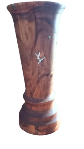 vase chêne et étain