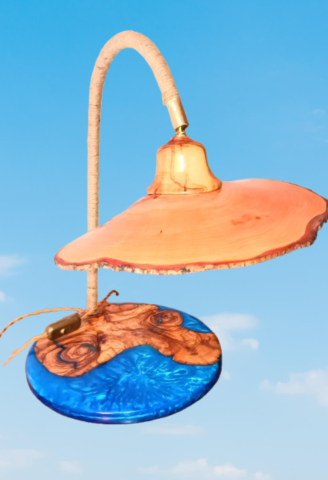 Lampe olivier resine 